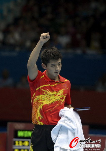 中国队完胜德国队，张继科扛起全队